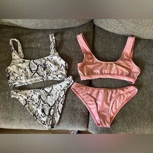 Two bikinis for $8 great condition! Size s/m